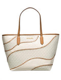 Michael Michael Kors Nouveau Hayley Large East West Signature Top Zip Tote