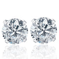 1.00Ct Round Brilliant Cut Natural Quality VS2-SI1 Diamond Stud Earrings in 14K Gold Classic Setting