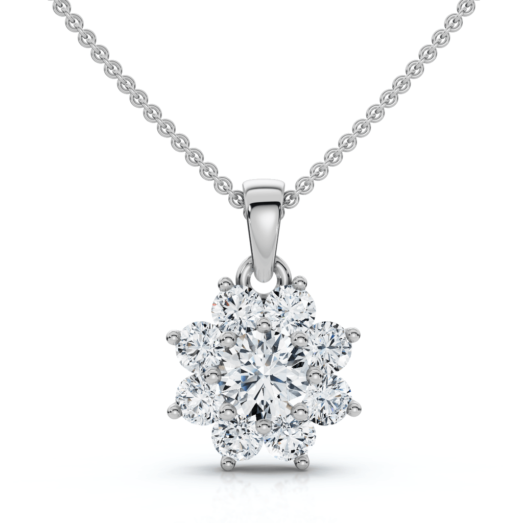 1/2Ct Lexi Diamond Pendant 14k Gold 18" Necklace Lab Grown EF/VS