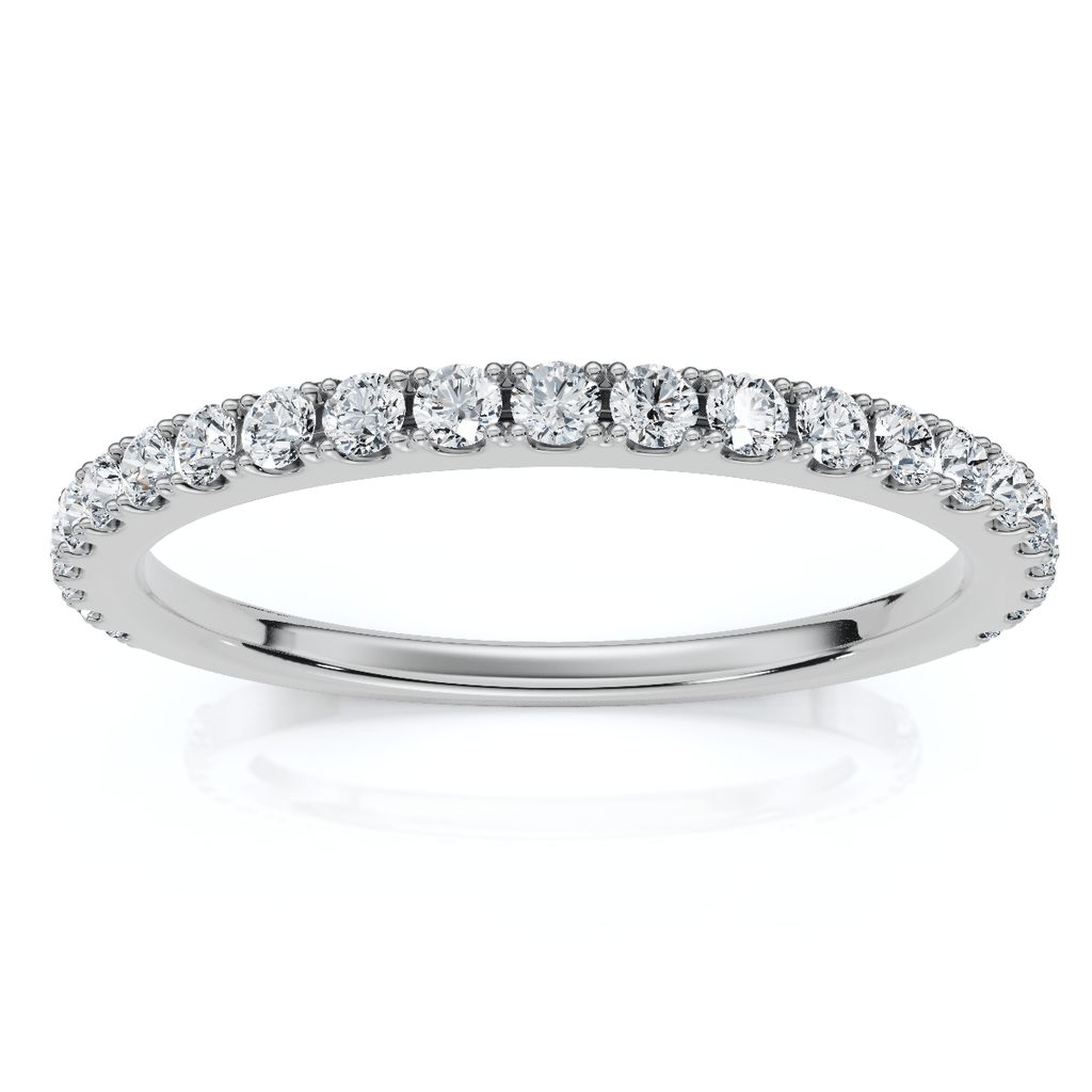 1/5Ct Diamond Wedding Stackable Anniversary Ring 10k Gold Lab Grown