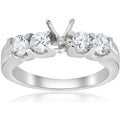 3/4ct Real Diamond Engagement Semi Mount Ring Setting Size Selectable