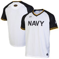 Navy Midshipmen Under Armour Full-Button Baseball Jersey - White