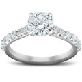 2 CT Diamond Engagement Ring 14k White Gold Lab Grown