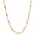 Men's 14k Gold (41gram) or Platinum (77gram) 5mm Link Chain Necklace 19"
