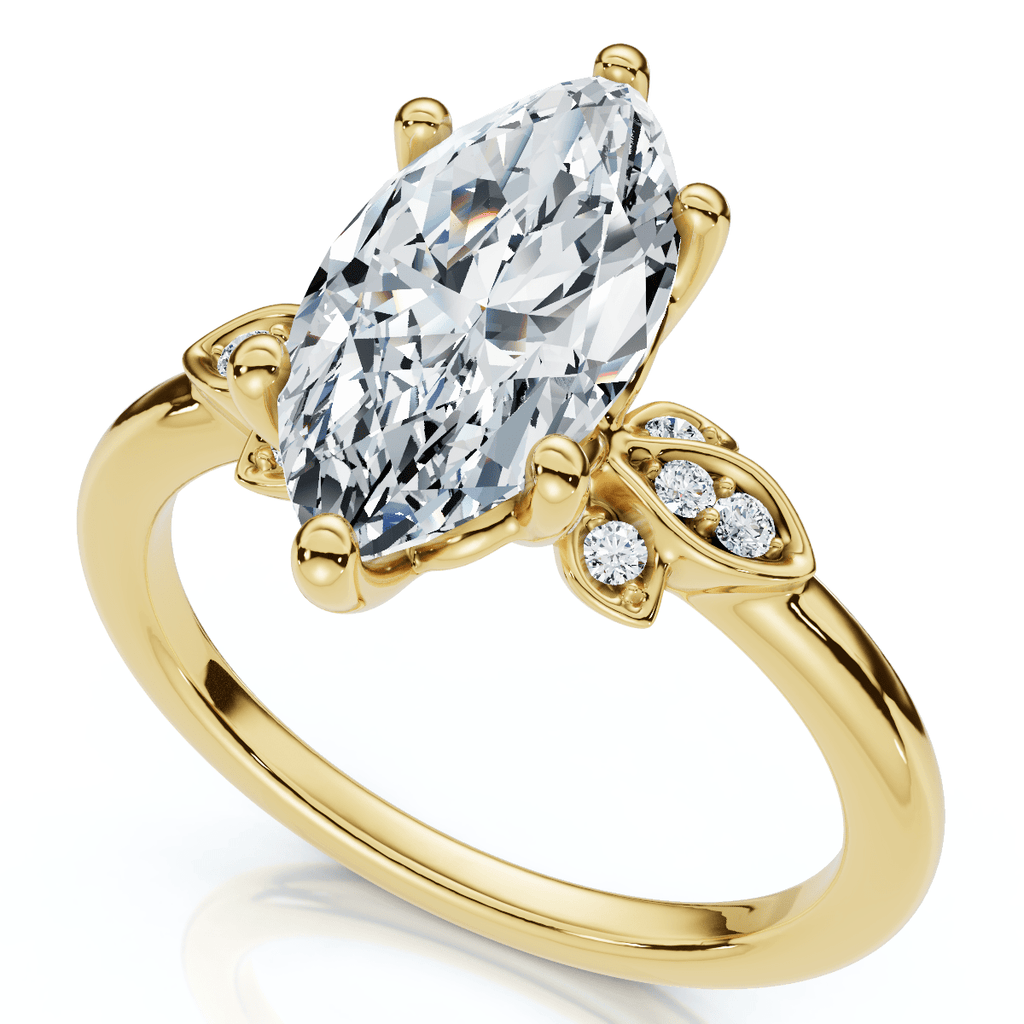 Certified 2.04Ct Fiore Marquise Diamond Engagement Ring 14k Gold or Platinum Lab