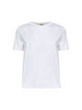 Herno Women White Chic Cotton Jersey And New Techno Taffeta T-Shirt
