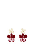 Marni Women Enameled Flowers Dangle Earrings