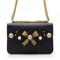 GUCCI FAUX PEARL PEONY BAG