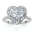 Certified 2 1/5Ct TW Heart Shape Diamond Engagement Ring 14k Grown Lab Grown