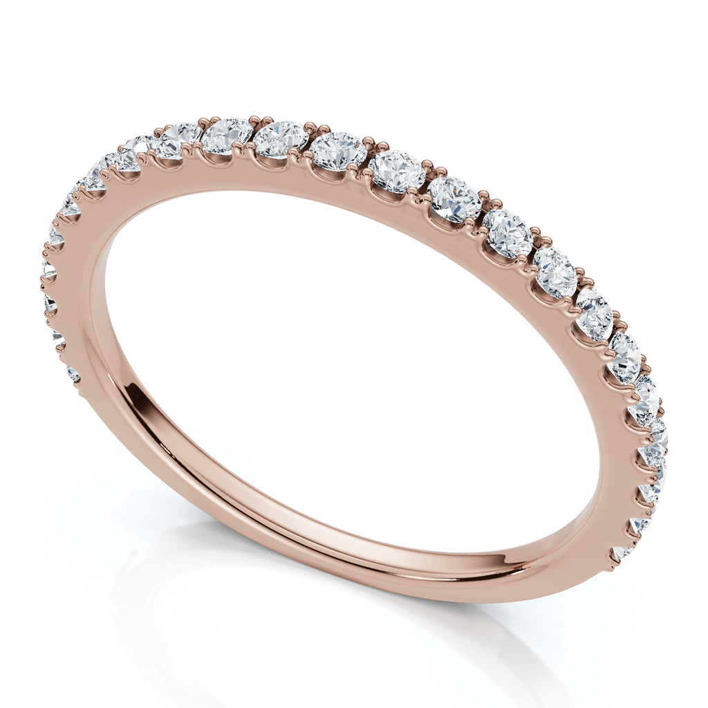 1/5Ct Diamond Wedding Stackable Anniversary Ring 10k Gold Lab Grown