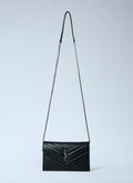 Saint Laurent Women Cassandre Envelop Chain Wallet