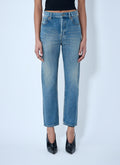 Saint Laurent Women 90S High-Rise Cropped Slim Jeans