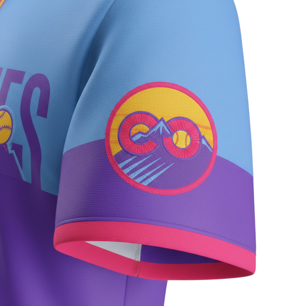 Colorado Rockies 2025-26 City Connect Limited Jersey - Purple/Light Blue