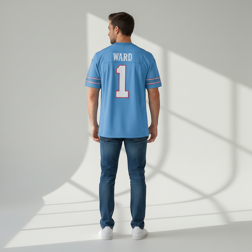 Cameron Ward Tennessee Titans  Vapor F.U.S.E. Sewn Down Limited Jersey - Light Blue