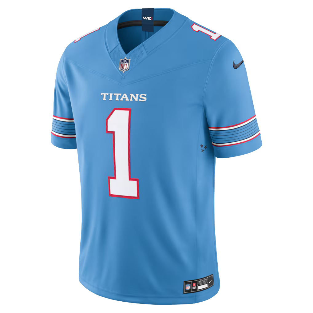 Cameron Ward Tennessee Titans  Vapor F.U.S.E. Sewn Down Limited Jersey - Light Blue