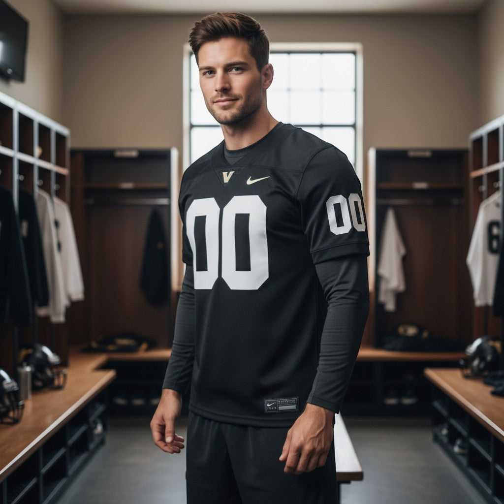 Vanderbilt Commodores NIL Pick-A-Player Game Jersey - Black