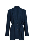 Brunello Cucinelli Women Belted Single-Breasted Jacket