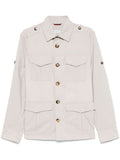 Brunello Cucinelli Men Cotton And Nylon Water-Resistant Jacket