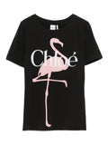 Chloé Women Printed Cotton T-Shirt