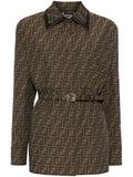 Fendi Women Canvas Single-Breasted Jacket