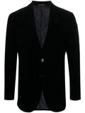 Giorgio Armani Men Velvet Single-Breasted Blazer Jacket