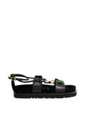 Loewe Paula's Ibiza Women Pebble Fussbett  Leather Sandals