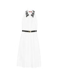 Max Mara Women Cotton Blend Midi Dress