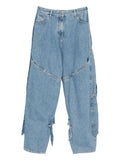 The Attico Women Denim Cotton Jeans
