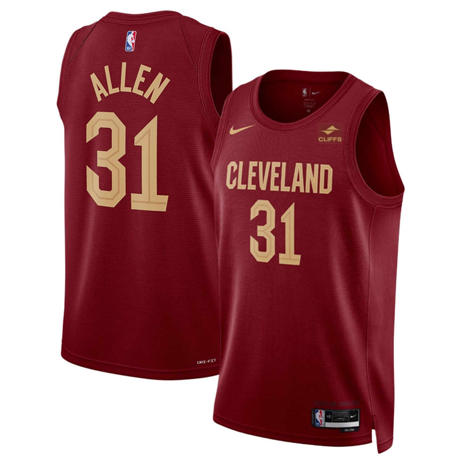 Jarrett Allen Cleveland Caveliers 31 Jersey
