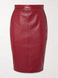 Saint Laurent Women Leather Skirt