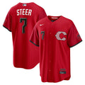 Cincinnati Reds City Connect Baseball Jersey – Red Fan Edition