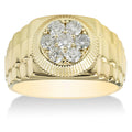 3/4ct Diamond Mens Ring 14K Yellow Gold Size Selectable