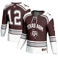 #12 Texas A&M Aggies GameDay Greats Hockey Fashion Jersey – Maroon