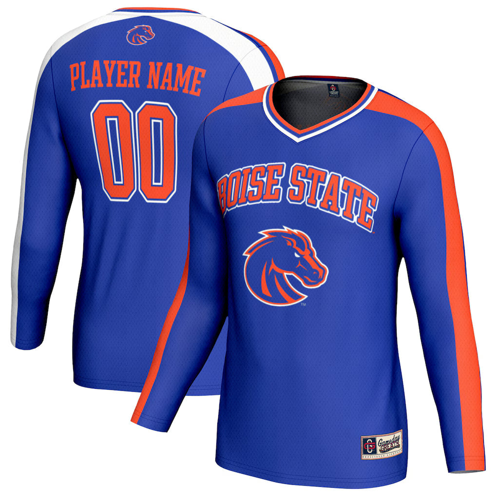 Boise State Broncos GameDay Greats NIL Pick-A-Player Lightweight Collegiate Volleyball Fashion Jersey - Royal