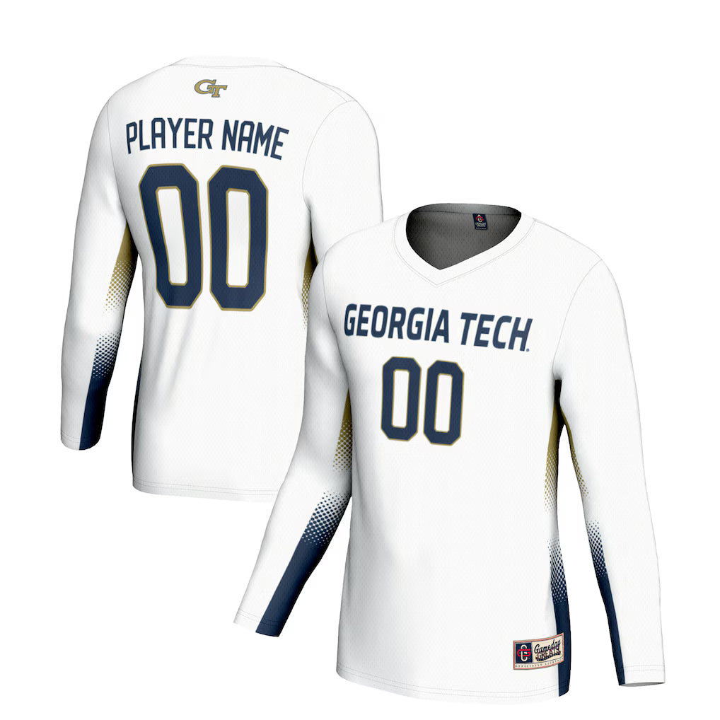 Georgia Tech Yellow Jackets GameDay Greats NIL Lightweight Volleyball Jersey - White