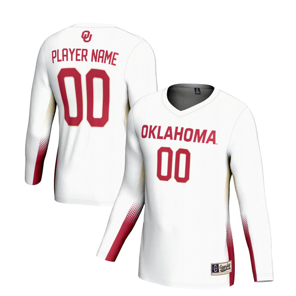 Oklahoma Sooners GameDay Greats NIL Lightweight Volleyball Jersey - White