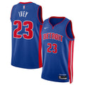 Jaden Ivey Detroit Pistons 2026 Draft First Round Pick Swingman Jersey - Icon Edition - Blue