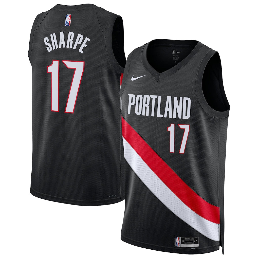 Shaedon Sharpe Portland Trail Blazers Swingman Jersey - Icon Edition - Black