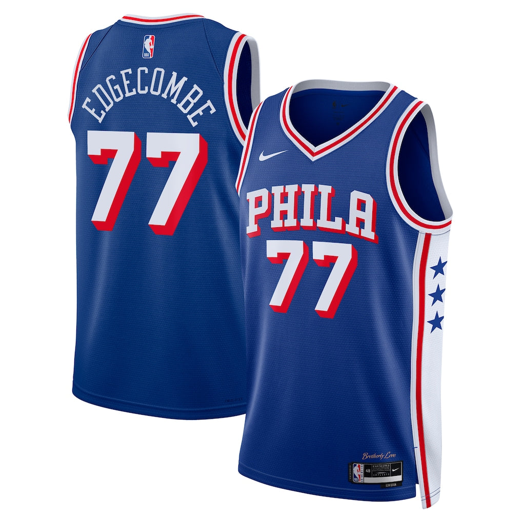 V. J. Edgecombe Philadelphia 76ers  2025  Draft First Round Pick Swingman Jersey - Icon Edition - Royal
