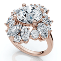 Certified 6.50Ct High Jewelry Diamond Ring 14k Gold Lab Grown