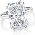 Certified 6.00Ct H/VS Radiant Cut Diamond Engagement Ring White Gold Lab Grown Size: 7