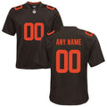 Cleveland Browns Youth Alternate Custom Game Jersey - Brown