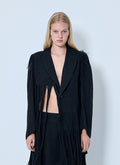 Yohji Yamamoto Women Frayed Hem Blazer