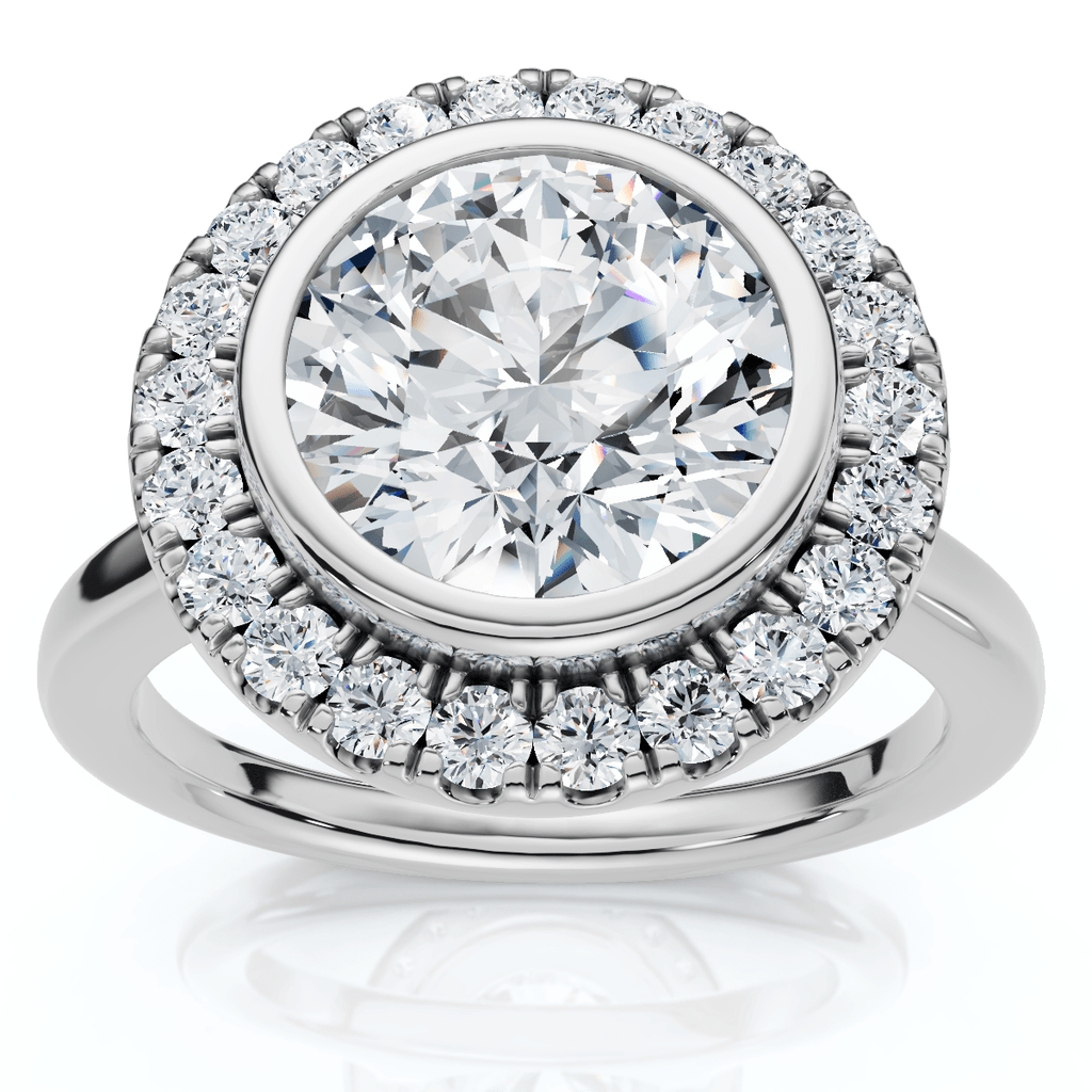 Certified 2 1/4Ct Claudia Diamond Engagement Ring 14k Gold or Platinum Lab Grown